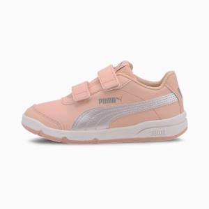 Puma Stepfleex 2 SL VE V Αθλητικά Παπούτσια για αγορια ροζ ασημι γκρι | PM259SPQ